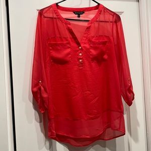 EIC Women’s Express Sheer Silk Top Size Medium